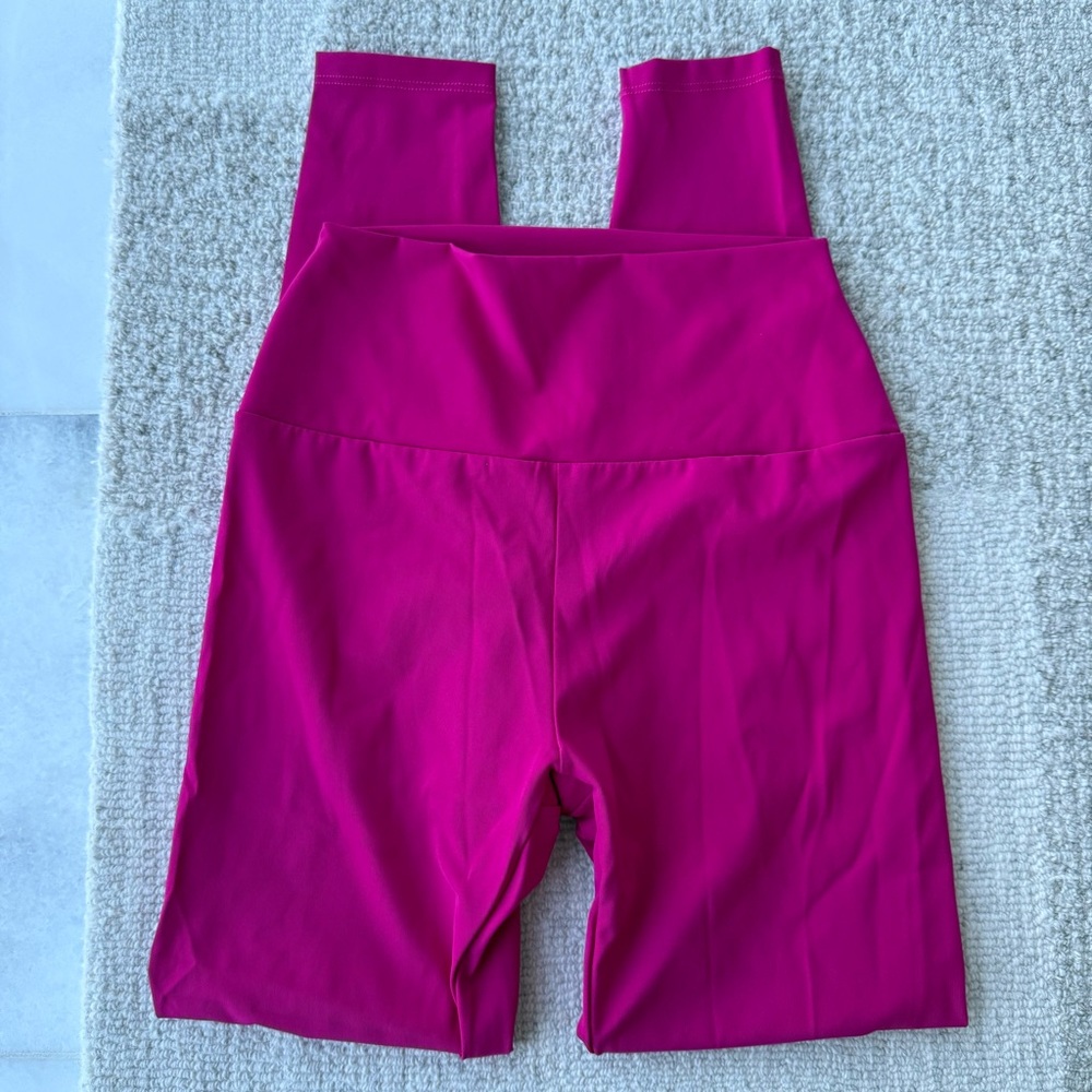 LANSTON SPORT PINK HIGH WAISTED LEGGINGS
